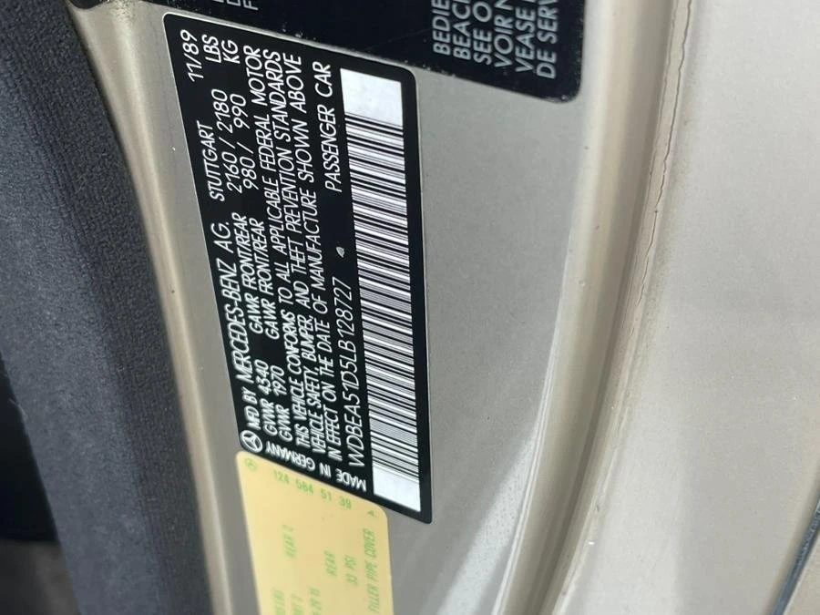 1990 Mercedes-Benz W124 E-Class - Image 19 of 20