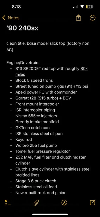 1990 Nissan S13 Silvia - Image 10 of 11