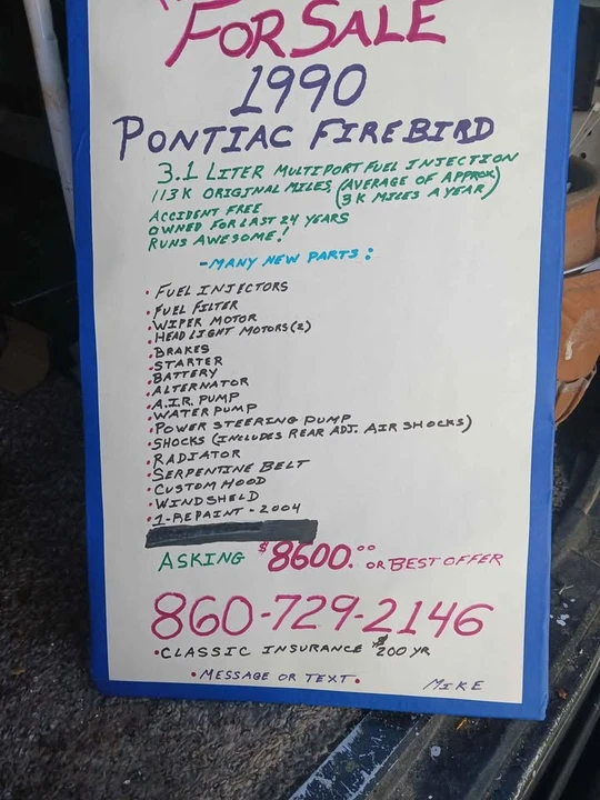 1990 Pontiac Firebird 3rd Gen - Image 11 of 11