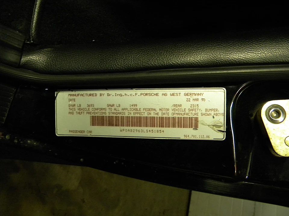 1990 Porsche 964 Carrera - Image 12 of 31