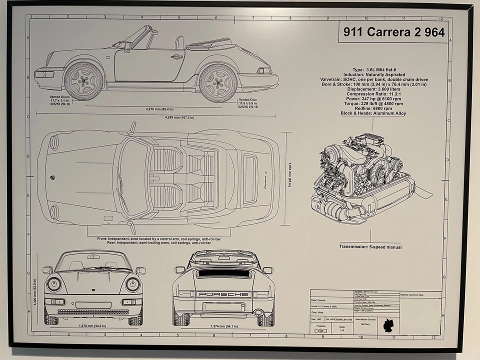 1990 Porsche 964 Carrera - Image 8 of 14