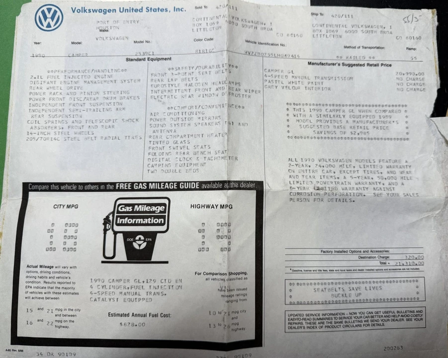 1990 Volkswagen EuroVan - Image 9 of 9
