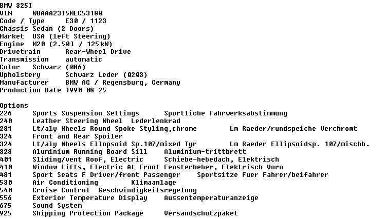 1991 BMW E30 3 Series - Image 16 of 20