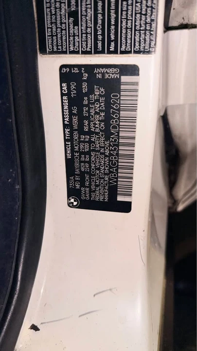 1991 BMW E32 7 Series - Image 4 of 5