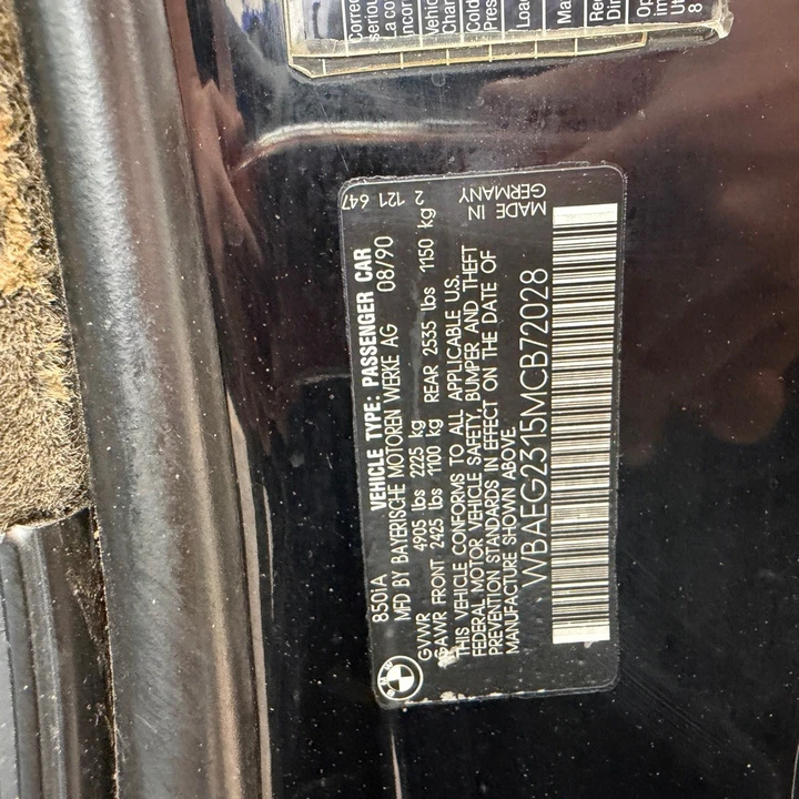 1991 BMW E31 850i & 850Ci - Image 18 of 22