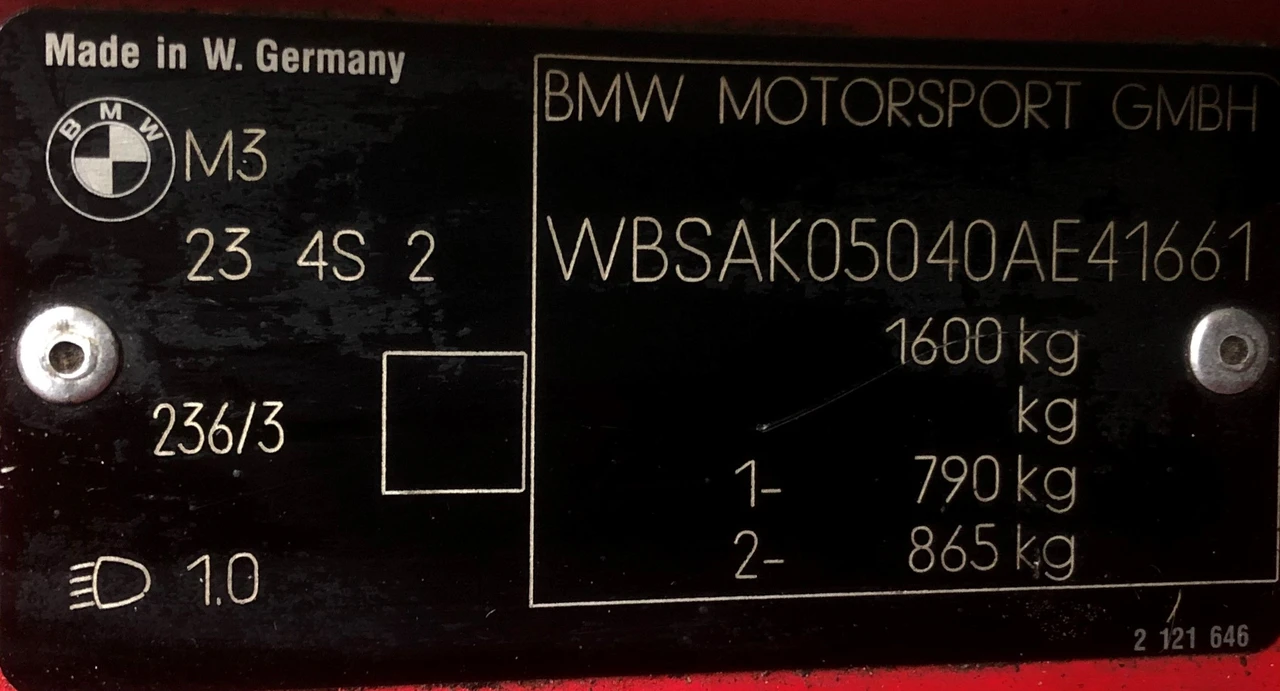 1991 BMW E30 M3 - Image 4 of 29