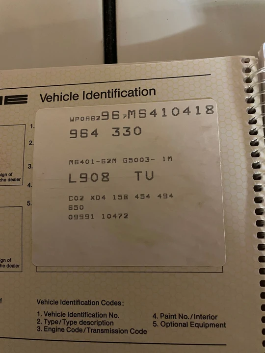 1991 Porsche 964 Carrera - Image 7 of 17