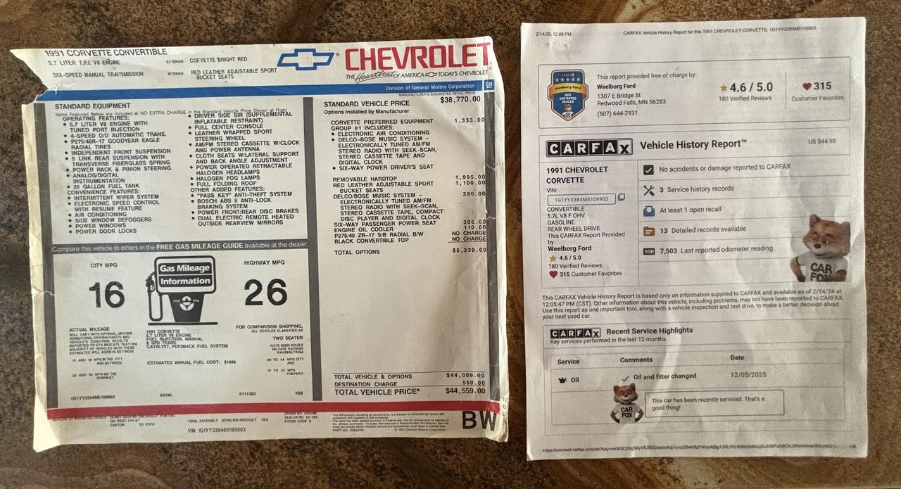 1991 Chevrolet Corvette C4 - Image 12 of 13