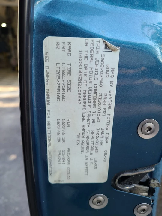 1991 Chevrolet C/K 4th Gen - Image 28 of 29