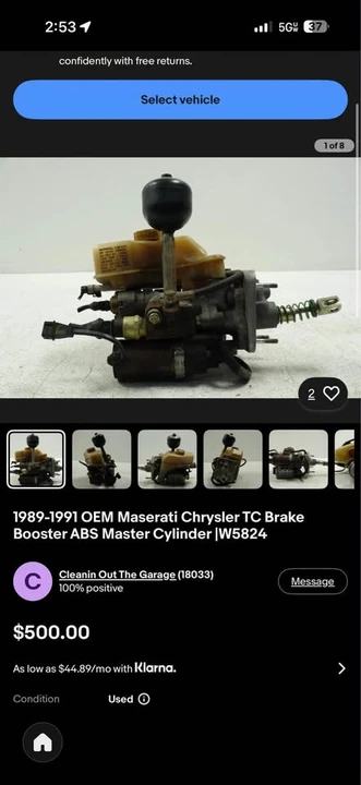 1991 Chrysler TC by Maserati - Image 3 of 4