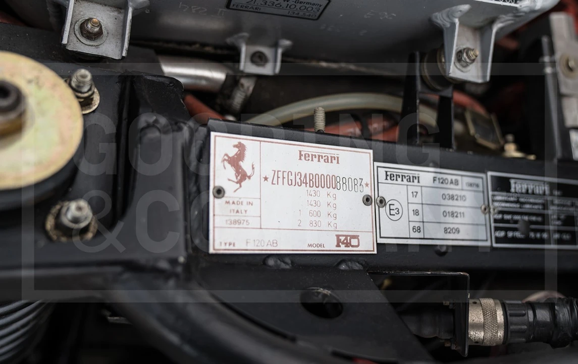 1991 Ferrari F40 - Image 17 of 20