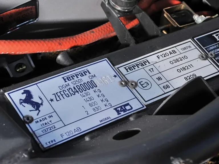 1991 Ferrari F40 - Image 24 of 24