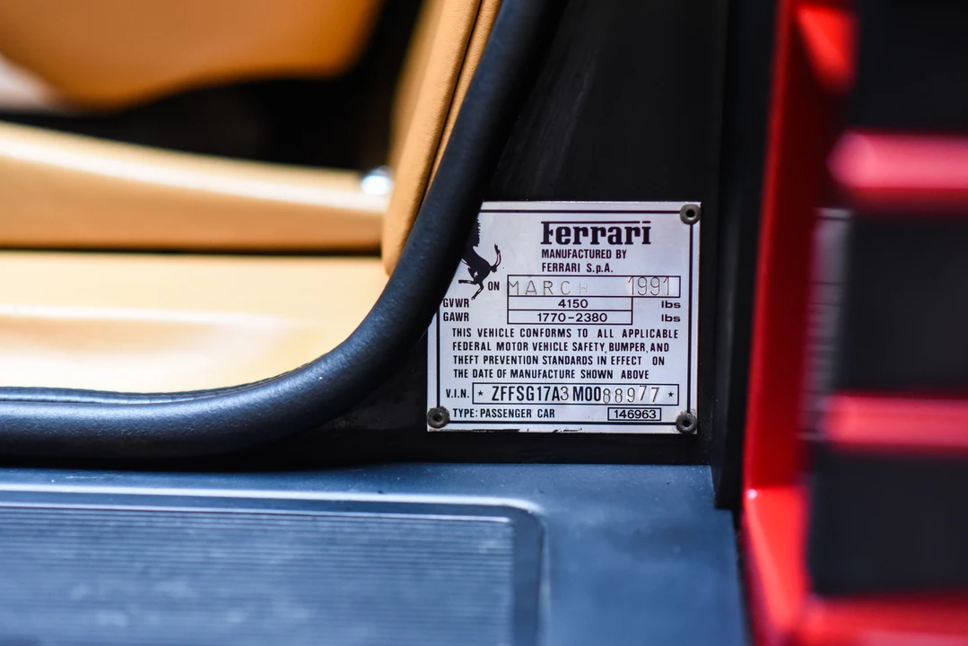 1991 Ferrari Testarossa - Image 5 of 6