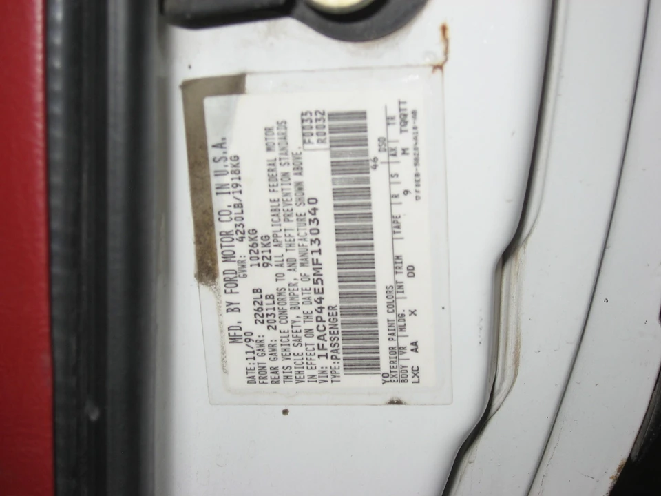 1991 Ford Mustang 3rd Gen - Image 8 of 21