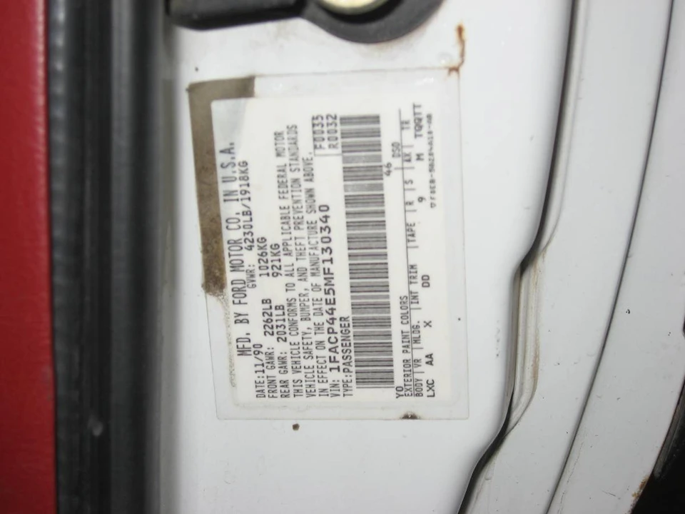1991 Ford Mustang 3rd Gen - Image 11 of 23