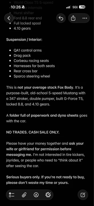 1991 Ford Mustang 3rd Gen - Image 12 of 12