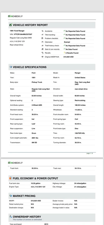 1991 Ford Ranger 1st Gen - Image 14 of 15