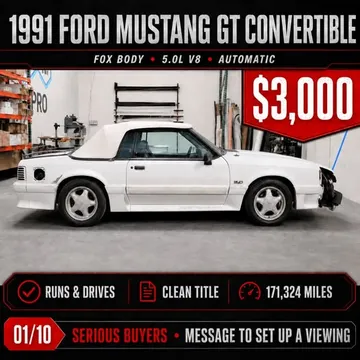 1991 Ford Mustang GT Convertible