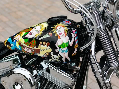 1991 Harley Davidson Evo Softail - Hand-Painted by Didier Chamizo