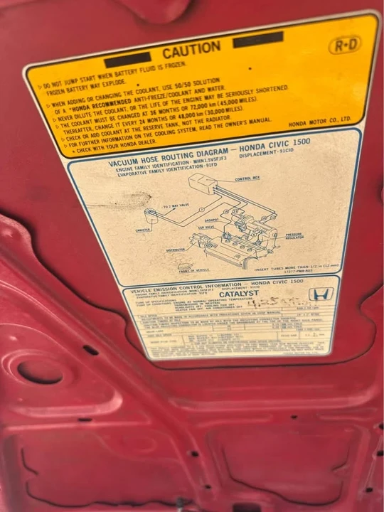 1991 Honda CR-X 2nd Gen - Image 7 of 7