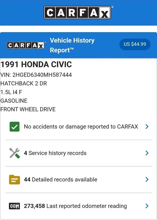 1991 Honda Civic 4th Gen - Image 7 of 7