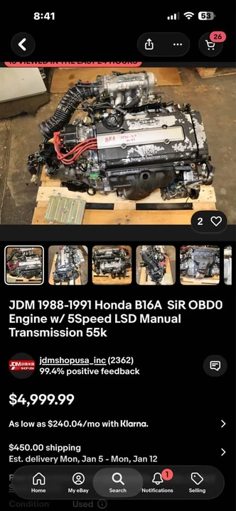 1991 Honda CR-X 2nd Gen - Image 3 of 5