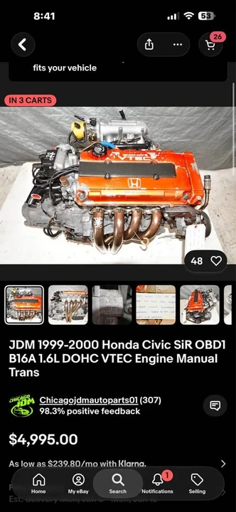 1991 Honda CR-X 2nd Gen - Image 5 of 5