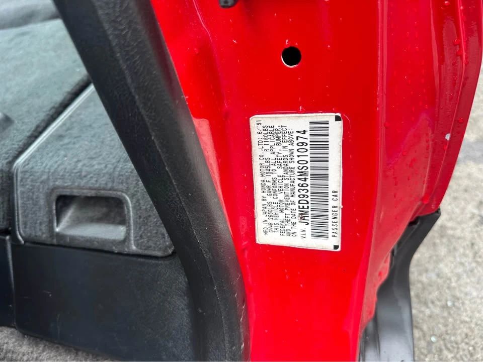 1991 Honda CR-X 2nd Gen - Image 10 of 10