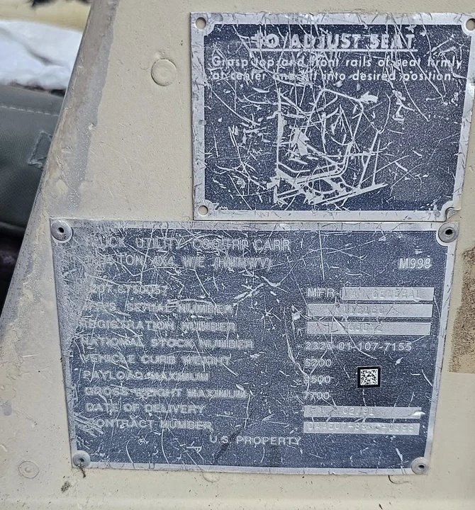 1991 Hummer HMMWV - Image 18 of 20