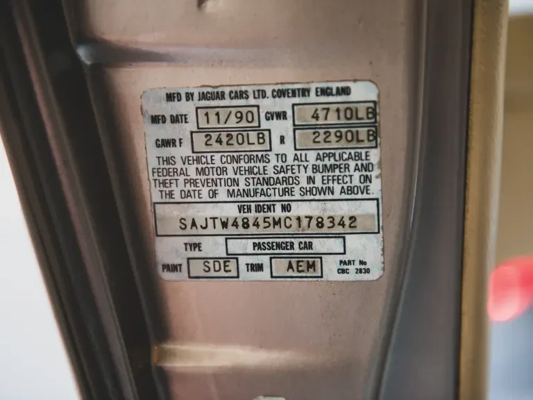 1991 Jaguar XJS - Image 20 of 31