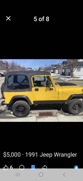 1991 Jeep YJ Wrangler - Image 4 of 5