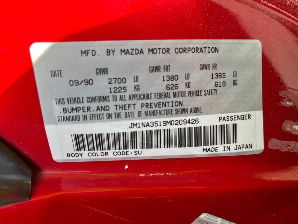 1991 Mazda NA MX-5 Miata - Image 24 of 31