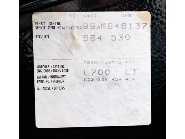 1991 Porsche 964 Carrera - Image 16 of 21