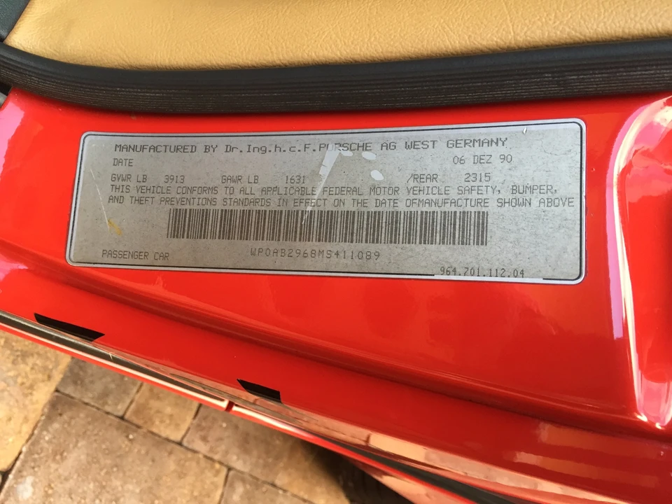 1991 Porsche 964 Carrera 4 - Image 22 of 31