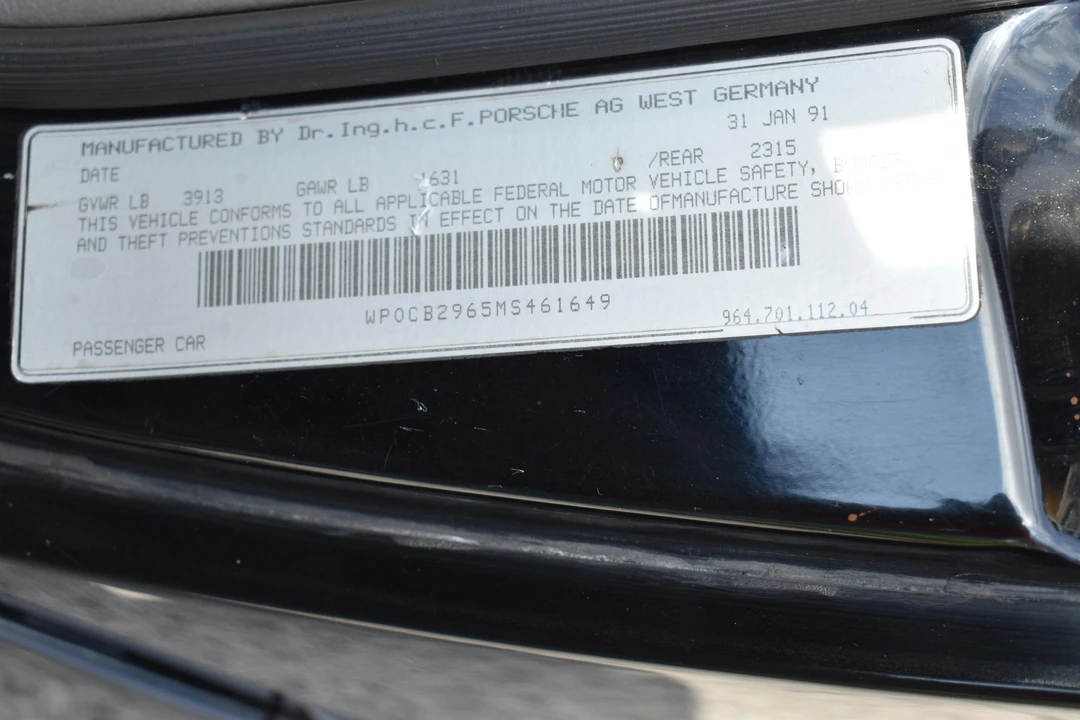 1991 Porsche 964 Carrera 4 - Image 18 of 29