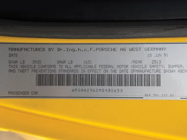 1991 Porsche 964 Turbo - Image 24 of 24