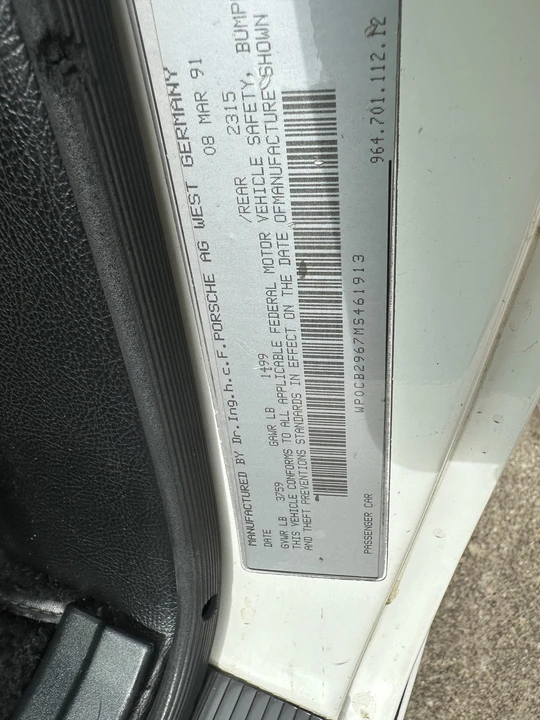 1991 Porsche 911 - Image 18 of 19