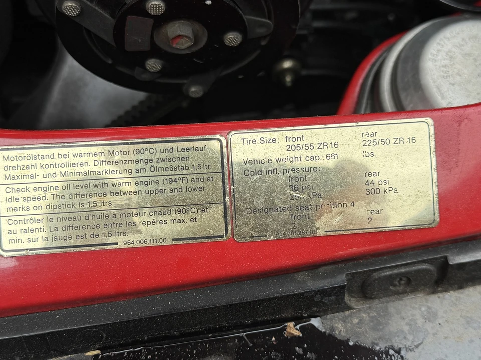 1991 Porsche 964 Carrera 4 - Image 11 of 21