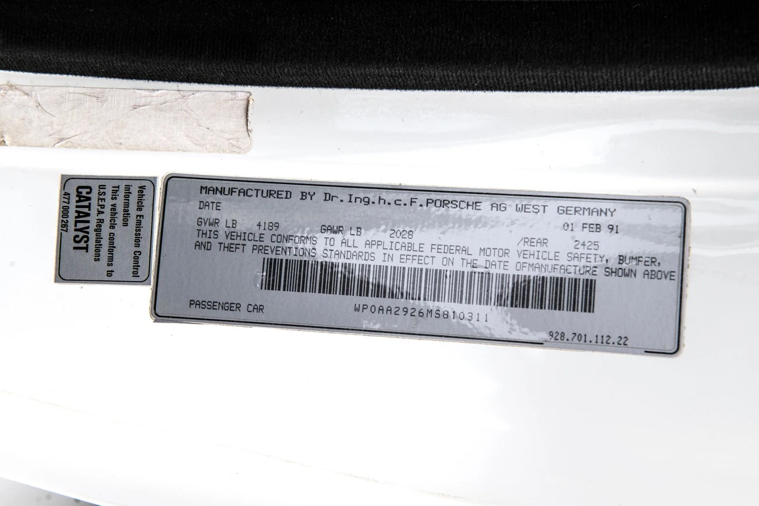 1991 Porsche 928 S4 - Image 20 of 20