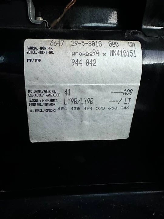 1991 Porsche 944 S2 - Image 17 of 24
