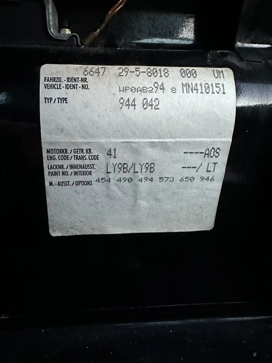 1991 Porsche 944 S2 - Image 14 of 20