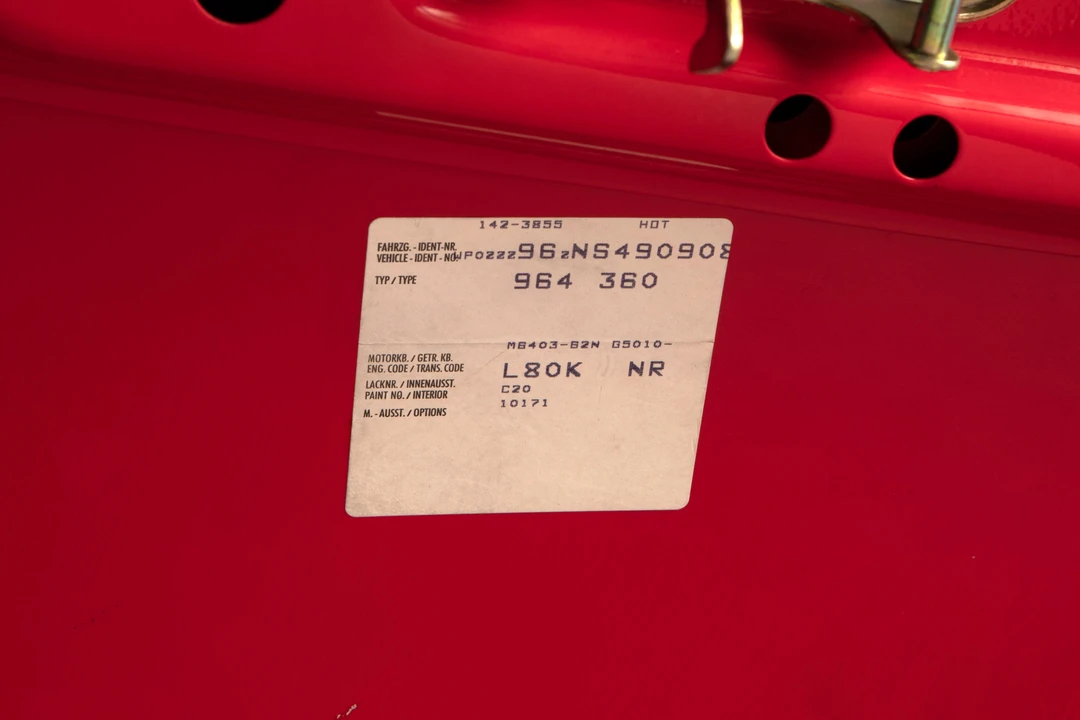 1991 Porsche 964 Carrera RS - Image 13 of 14