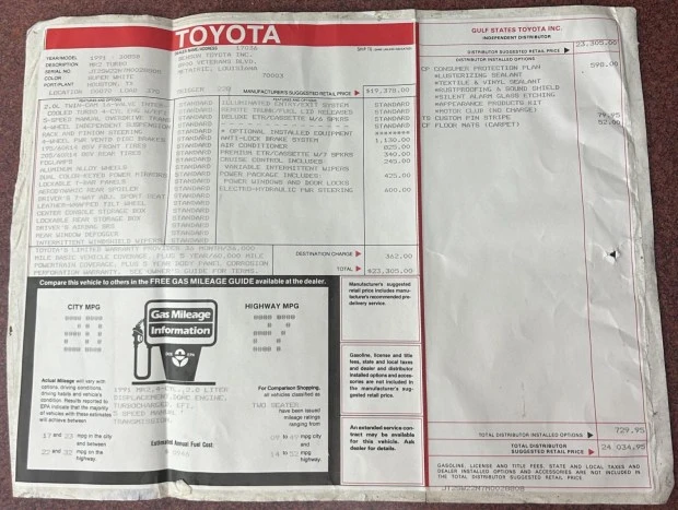 1991 Toyota SW20 MR2 - Image 8 of 8