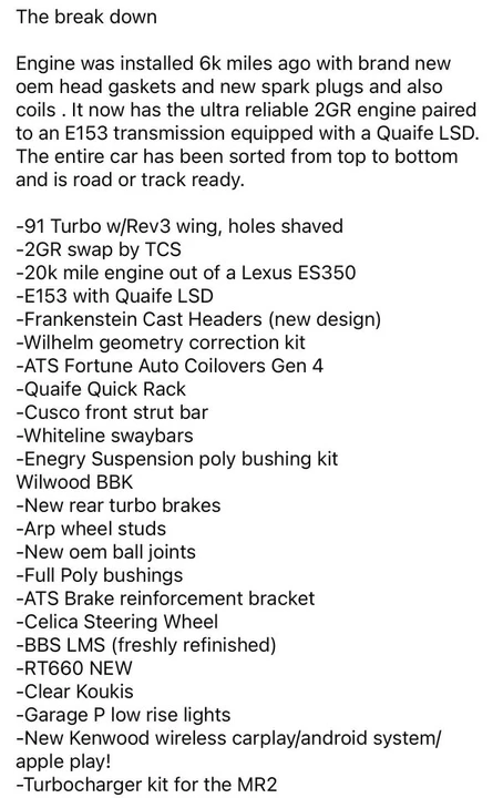 1991 Toyota SW20 MR2 - Image 12 of 14