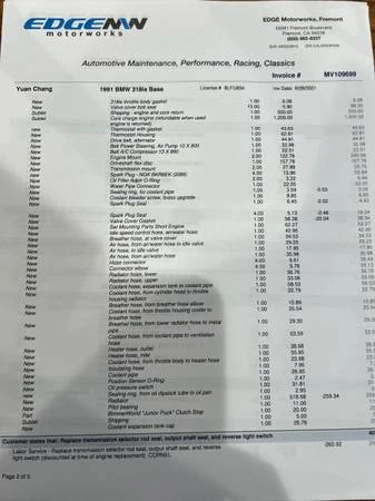 1991 BMW E30 3 Series - Image 3 of 20