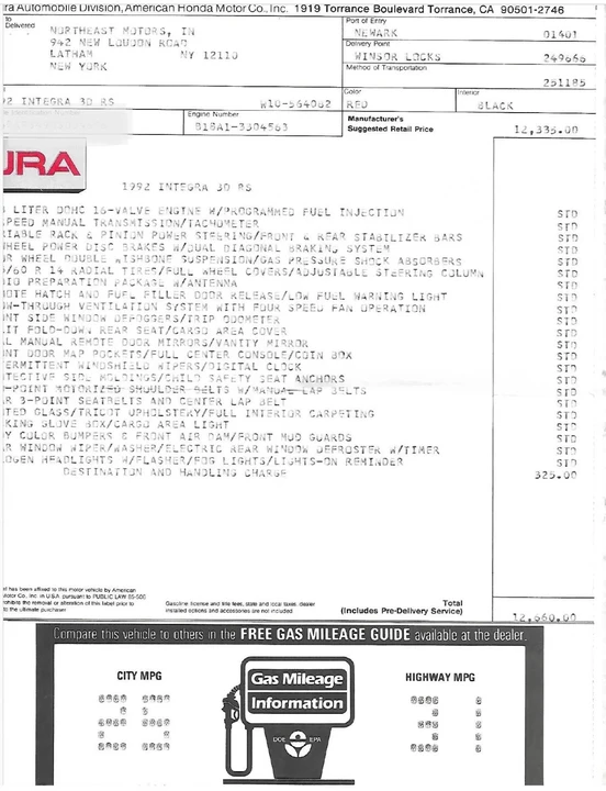 1992 Acura Integra 2nd Gen - Image 21 of 21