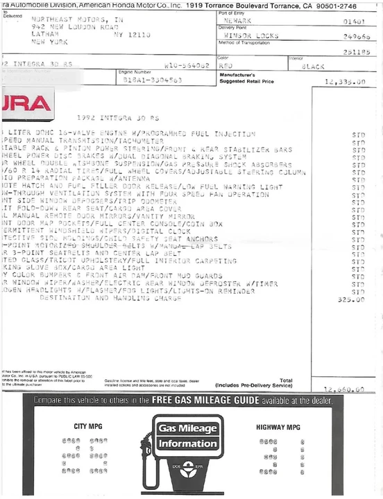 1992 Acura Integra 2nd Gen - Image 11 of 21