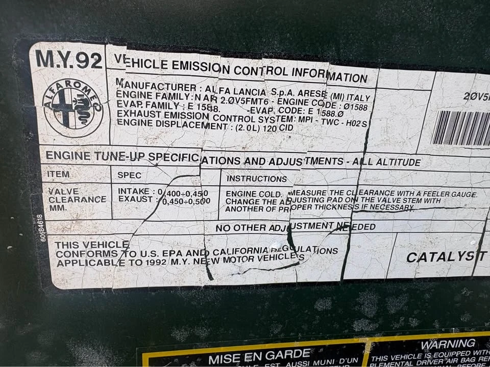 1992 Alfa Romeo Series 4 - Image 7 of 12