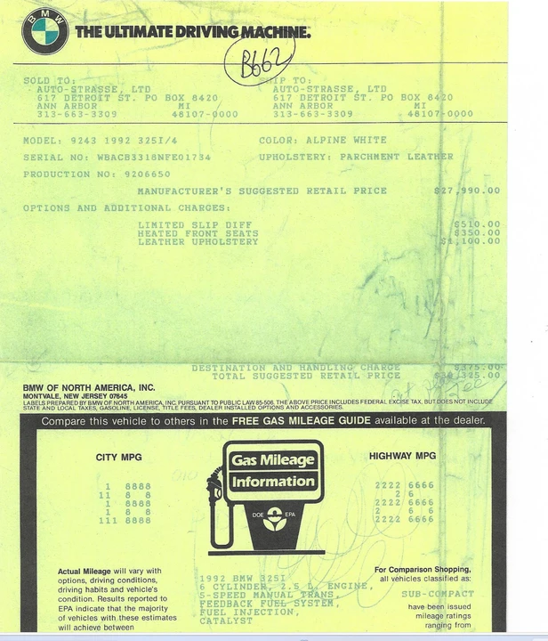1992 BMW E30 3 Series - Image 18 of 19