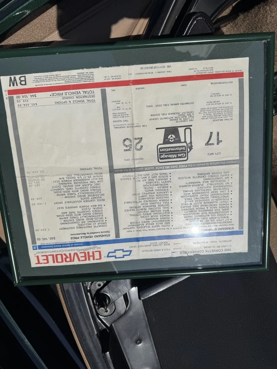 1992 Chevrolet Corvette C4 - Image 8 of 8
